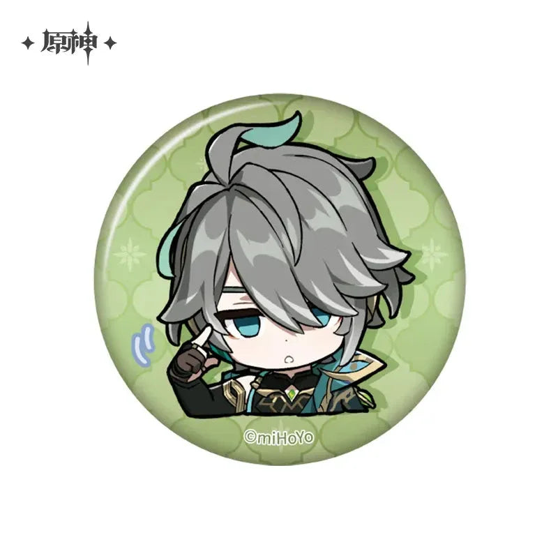 Genshin Impact Chibi Emojis Series Badge Sumeru