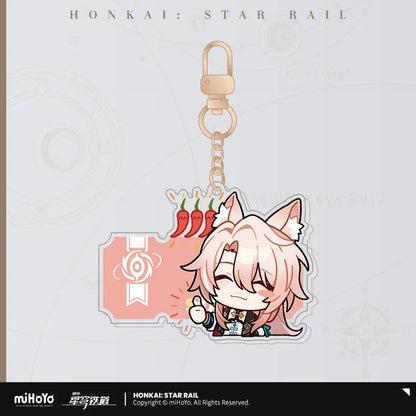 Pom-Pom Exhibition Series Acrylic Keychain