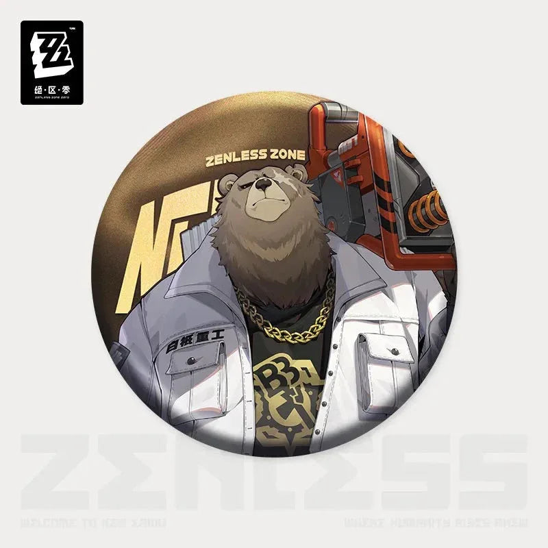 Zenless Zone Zero Artwork Series Belobog Heavy Industries Tinplate Badge