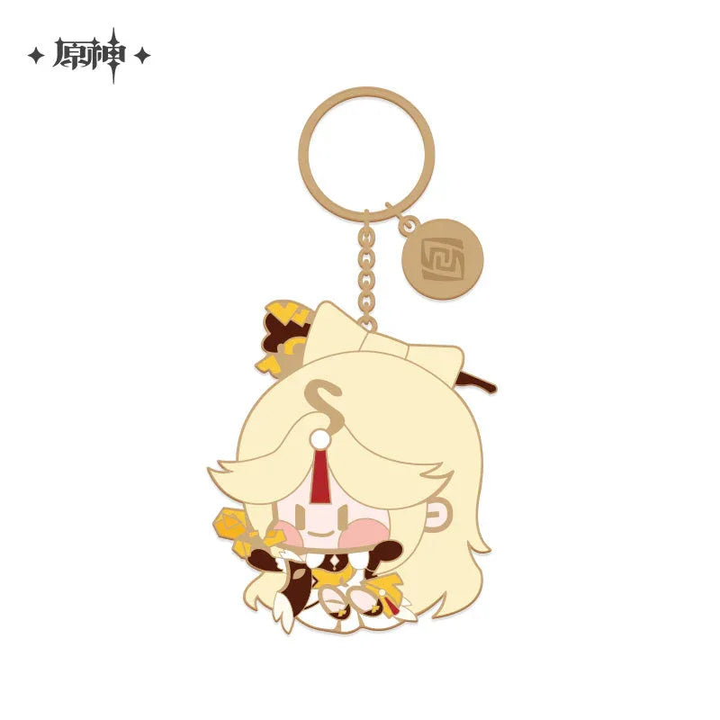 Genshin Impact Chibi Character Metal Pendant