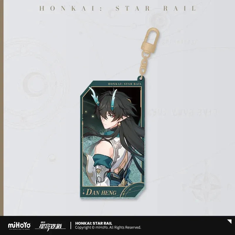 Honkai: Star Rail Invitation From The Stellar Series Glitter Quicksand Acrylic Keychain